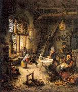 Peasant Family in an Interior Ostade, Adriaen van